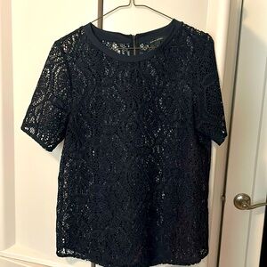 Banana Republic short sleeved lace shirt